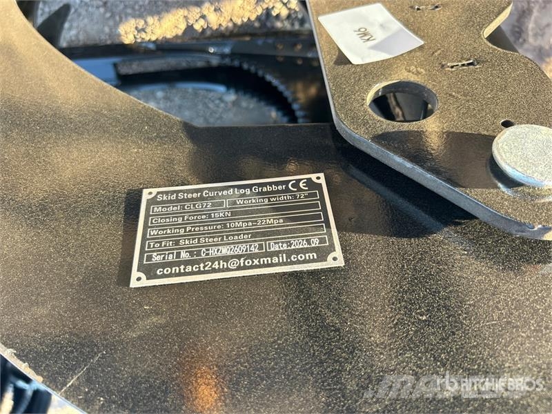 GIYI GY-CLG72 Skid Steer Grapple (Unused) Garras