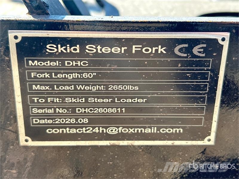  GIYI GY-DHC 60 in Skid Steer Forks (Unused) Građevinarske viljuške