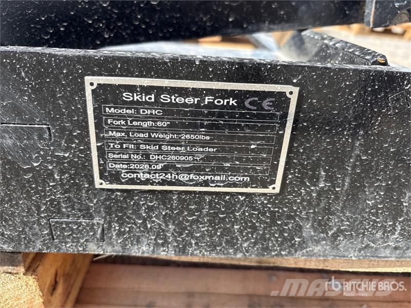 GIYI GY-DHC 60 in Skid Steer Forks (Unused) Pallgafflar