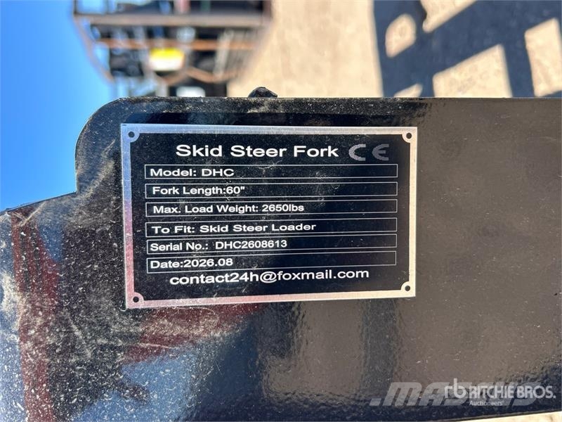 GIYI GY-DHC 60 in Skid Steer Forks (Unused) Građevinarske viljuške