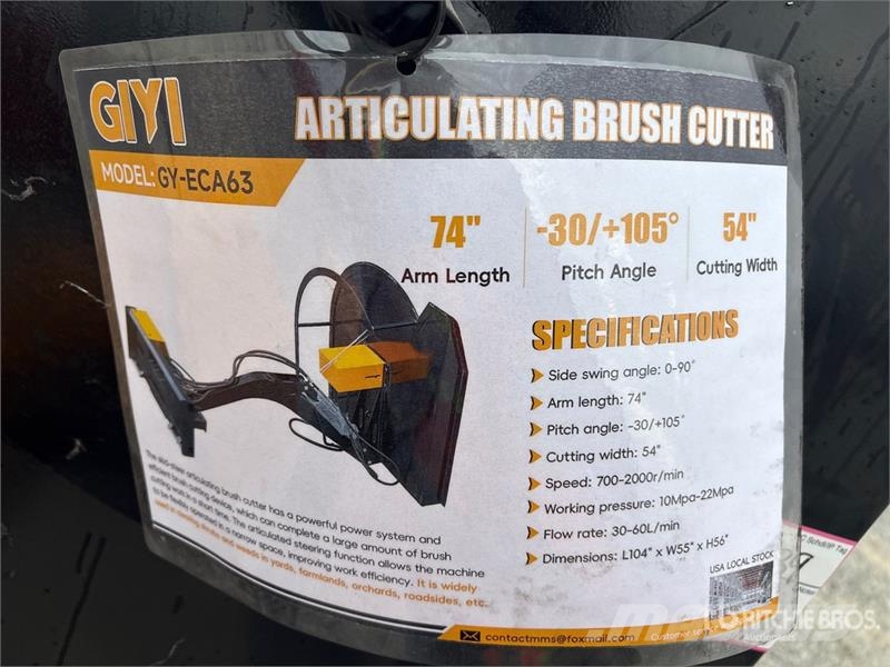 GIYI GY-ECA74 54 in Mower (Unused) Other components