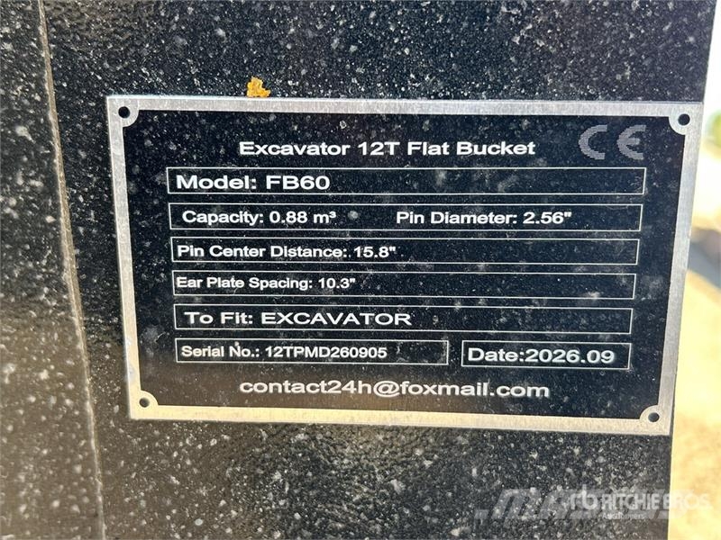  GIYI GY-FB60 60 in Cleanup Excavator Bucket (Unuse Kauhat