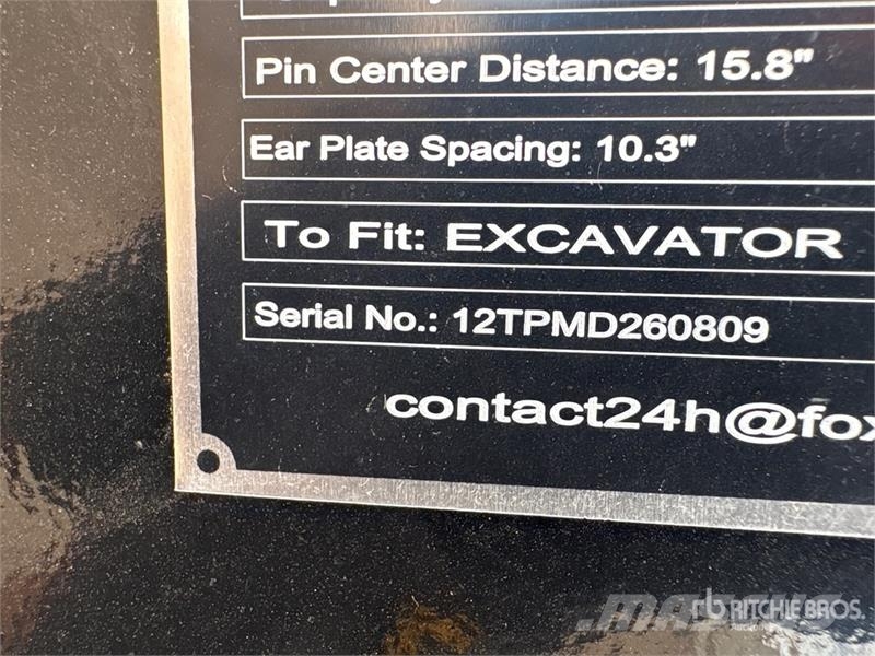  GIYI GY-FB60 60 in Excavator 12T Flat Bucket (Unus مكونات أخرى