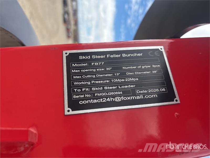 GIYI GY-FB77 38 in Feller Buncher (Unused) Other components