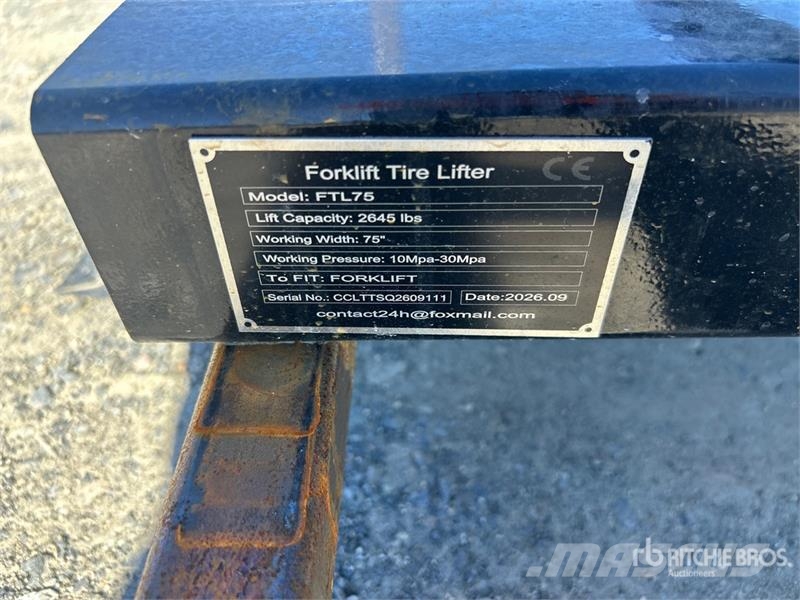 GIYI GY-FTL75 75 in Forklift Tire Lifter (Unused) Osprzęt i komponenty - inne