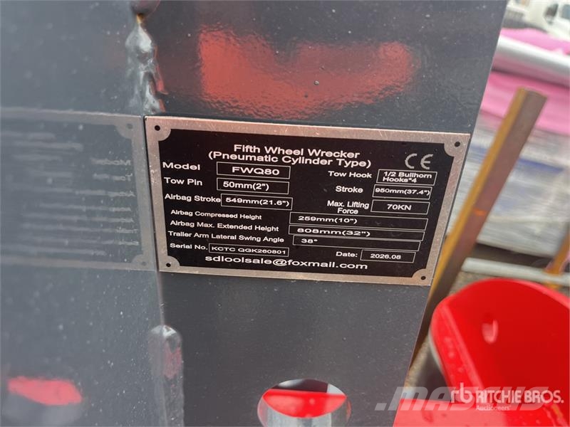 GIYI GY-FWQ80 Fifth Wheel Wrecker Attachment (Unus Diger aksam