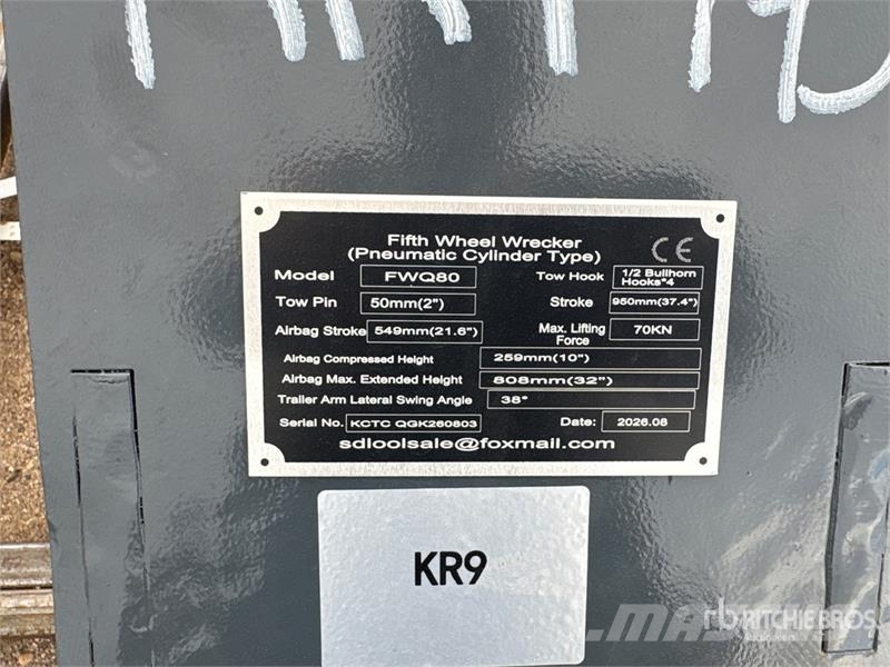 GIYI GY-FWQ80 Fifth Wheel Wrecker Attachment (Unus Коммерческий транспорт - Другие