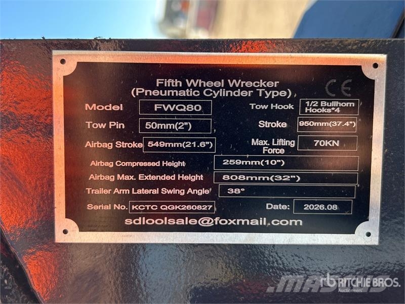  GIYI GY-FWQ80 Fifth Wheel Wrecker Attachment (Unus Transport - Anderen