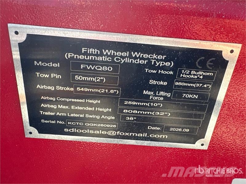 GIYI GY-FWQ80 Pneumatic Cylinder Type Fifth Wheel Ostale kargo komponente