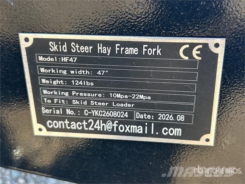 GIYI GY-HF47 Skid Steer Hay Frame (Unused) Outros componentes