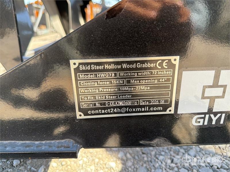  GIYI GY-HWG72 72 in Skeleton Skid Steer Grapple Bu خطاطيف