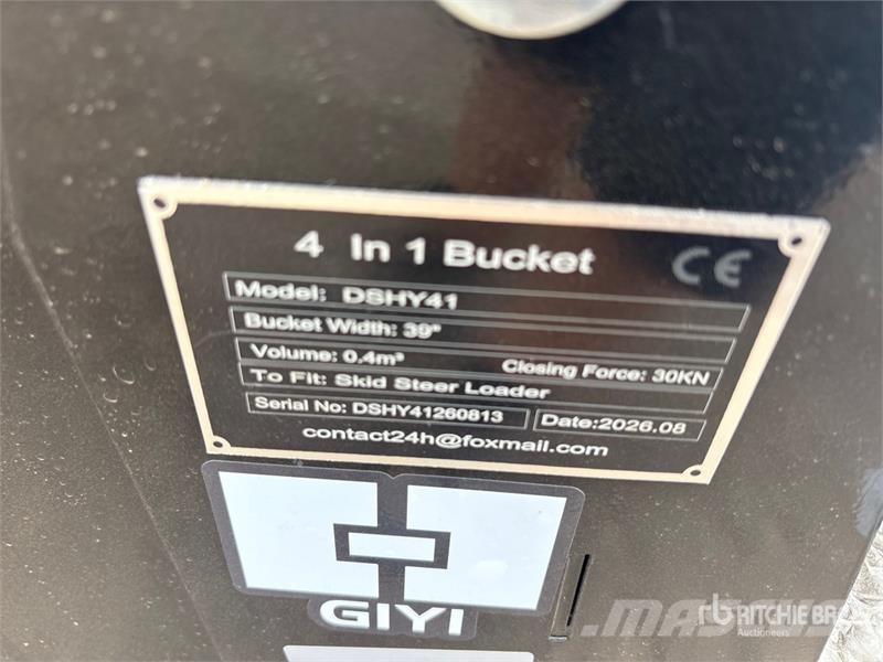  GIYI GY-KH72 72 in 4 in 1 Skid Steer Bucket (Unuse Žlice