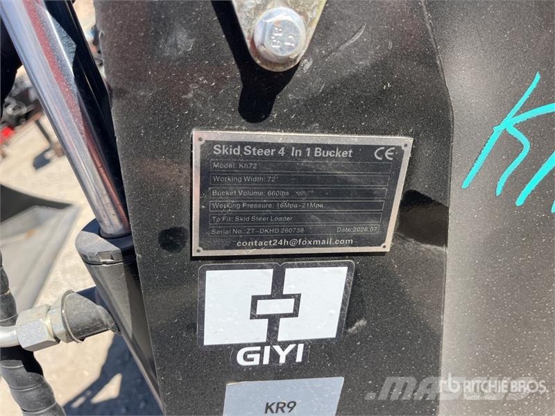 GIYI GY-KH72 72 in Multi-Purpose Skid Steer Bucket Žlice