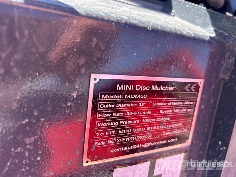 GIYI GY-MDM50 24 in Mini Skid Steer Mulcher (Unuse Trince forestali