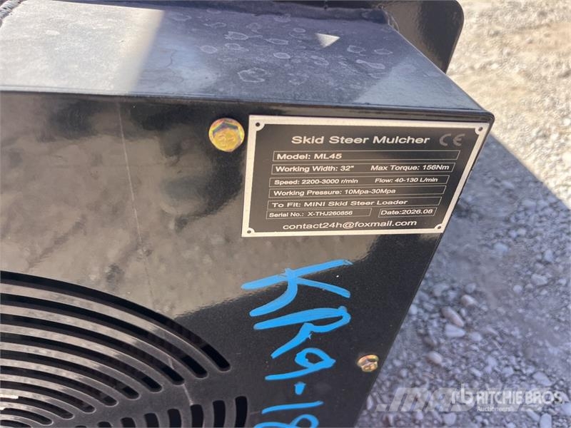 GIYI GY-ML45 32 in Mini Skid Steer Mulcher (Unused Forestry mulchers