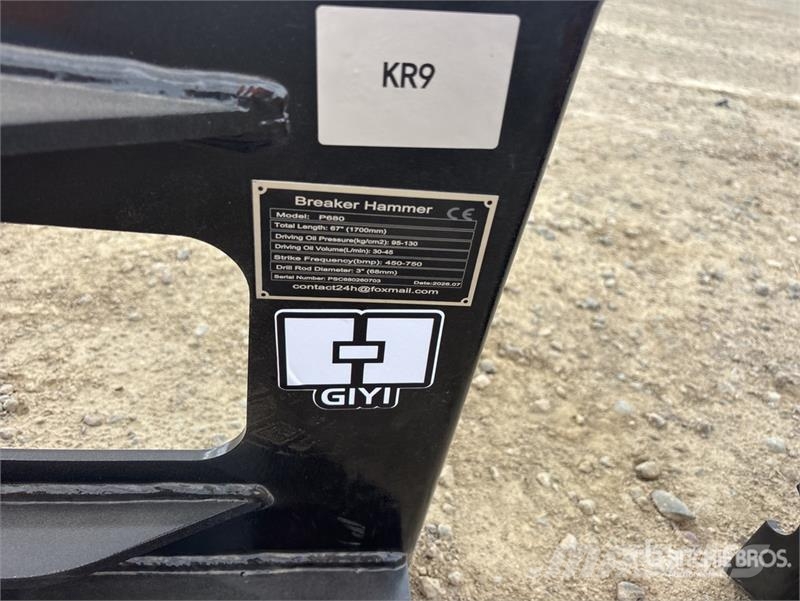 GIYI GY-P680 Skid Steer Breaker (Unused) Hydraulik / Trykluft hammere
