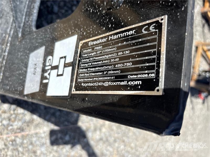 GIYI GY-P680 Skid Steer Breaker (Unused) Martelos / Rompedores
