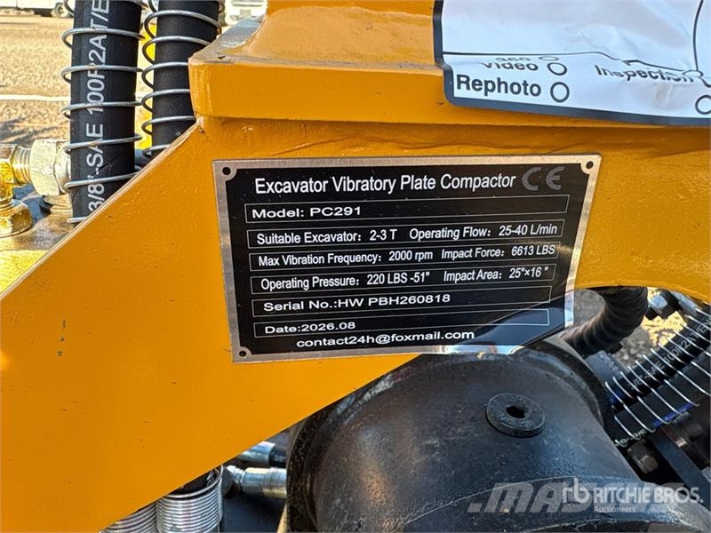 GIYI GY-PC291 25 in Mini Excavator Vibratory Plate Andet tilbehør