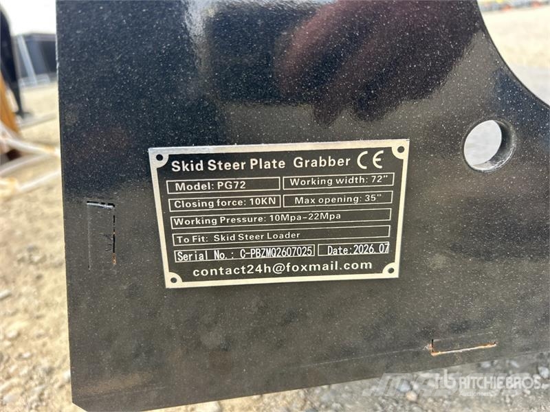 GIYI GY-PG72 72 in General Purpose Skid Steer Grap Grabilice