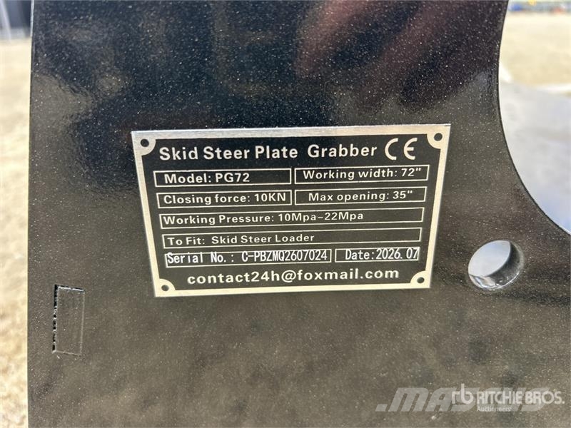 GIYI GY-PG72 72 in General Purpose Skid Steer Grap Grabilice