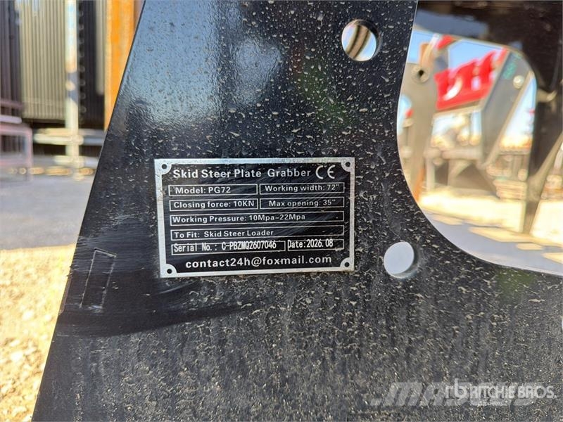  GIYI GY-PG72 72 in Skid Steer Grapple Bucket (Unus خطاطيف