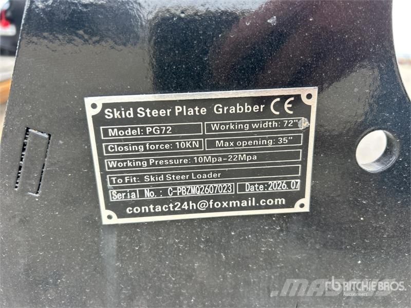 GIYI GY-PG72 72 in Skid Steer Grapple Bucket (Unus Grabilice