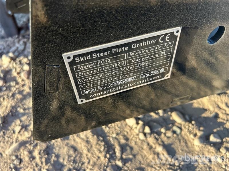 GIYI GY-PG72 Skid Steer Grapple (Unused) Garras