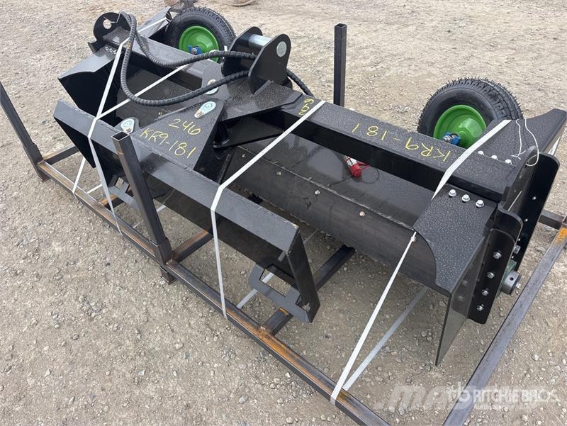 GIYI GY-PR71 71 in Mini Skid Steer Power Rake (Unu Rakes and tedders