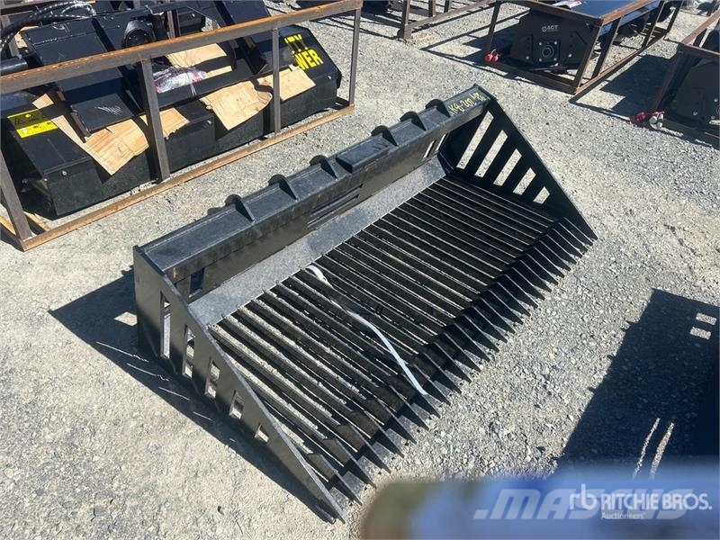 GIYI GY-RB66N 66 in Rock Skid Steer Bucket (Unused 挖斗