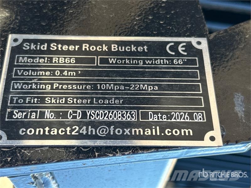 GIYI GY-RB66N 66 in Skeleton Skid Steer Bucket (Un Kašike / Korpe