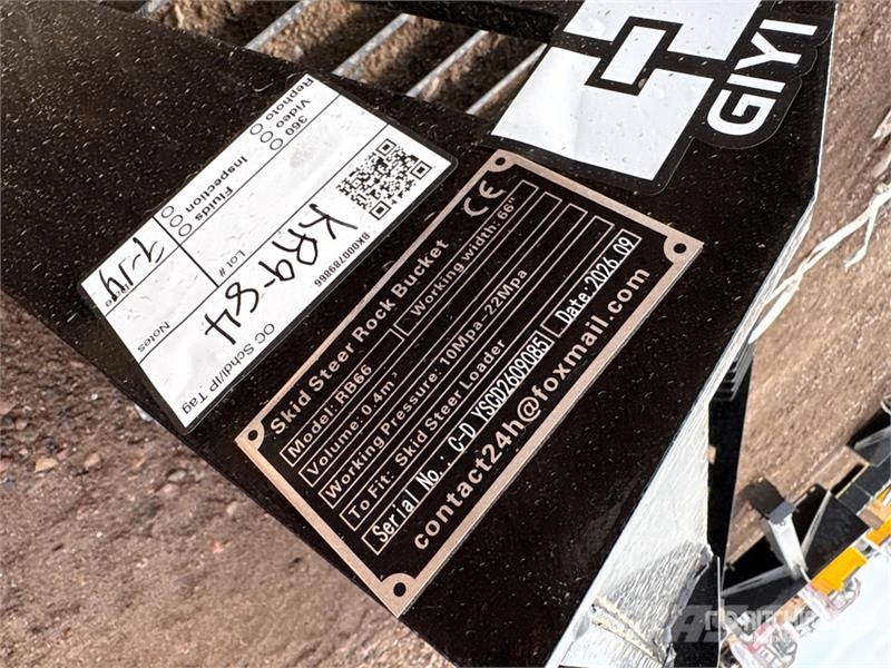 GIYI GY-RB66N 66 in Skeleton Skid Steer Bucket (Un Lopaty
