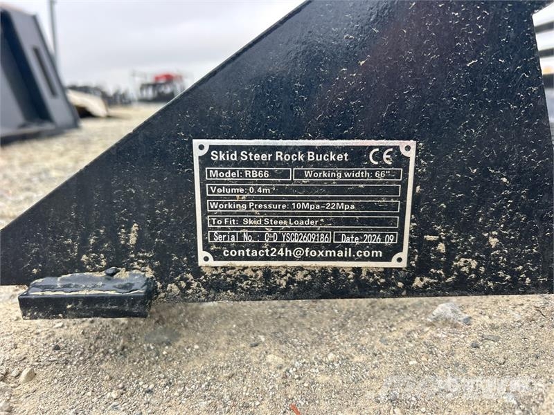 GIYI GY-RB66N 66 in Skeleton Skid Steer Bucket (Un Godet