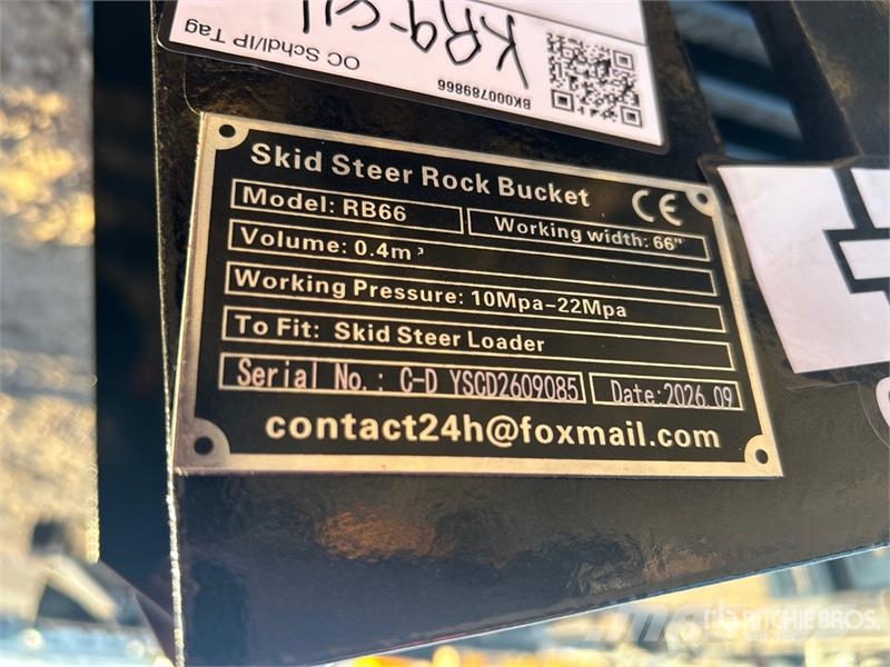  GIYI GY-RB66N Skeleton Skid Steer Bucket (Unused) دلاء