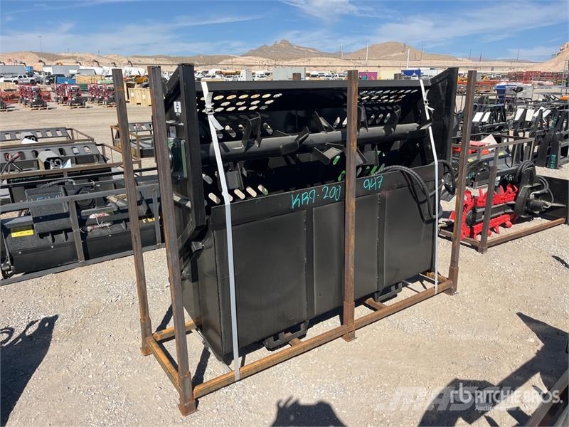 GIYI GY-RR78 78 in Skid Steer Rock Rake (Unused) Egyéb alkatrészek