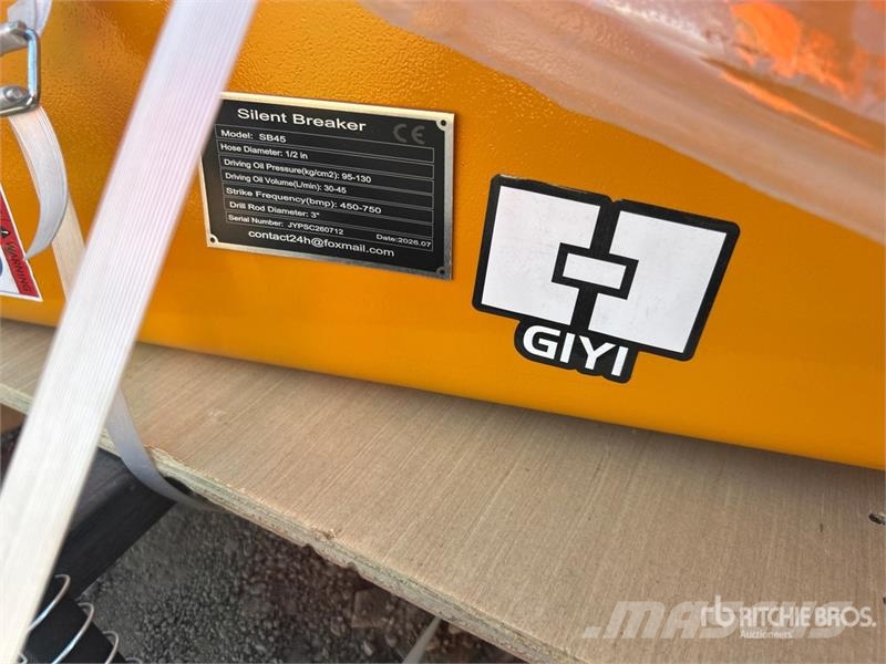  GIYI GY-SB45 Hydraulic Breaker (Unused) 鐵鎚/碎石機