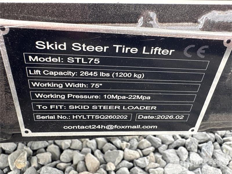 GIYI GY-STL75 75 in Skid Steer Tire Lifter (Unused Other components