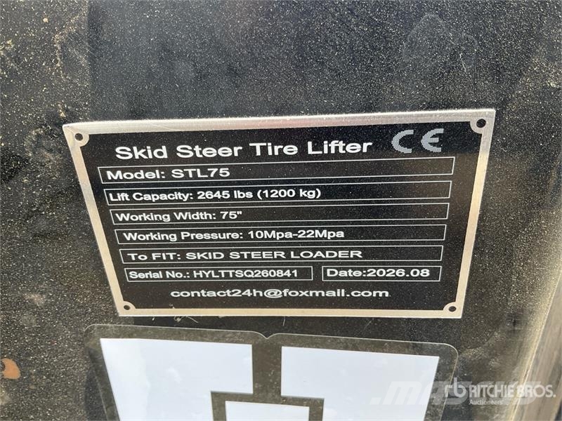  GIYI GY-STL75 Skid Steer Tire Lifter (Unused) Other components