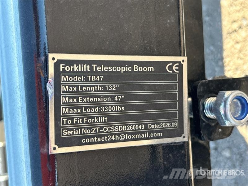  GIYI GY-TB47 132 in 3300 lb Forklift Telescopic Bo ملحقات ومكونات أخرى