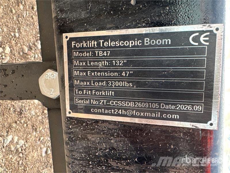 GIYI GY-TB47 Forklift Telescopic Boom (Unused) Друг прикачен инвентар и компоненти