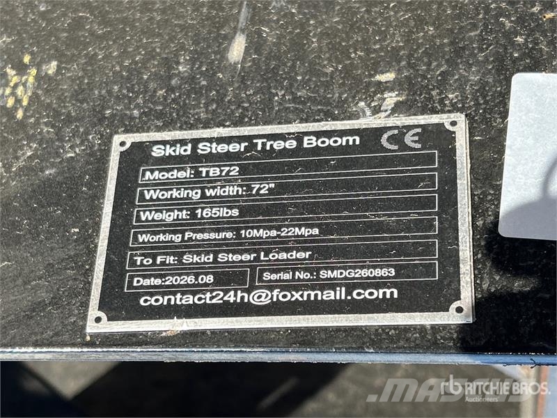 GIYI GY-TB72 Skid Steer Boom (Unused) 건설 장비 - 기타