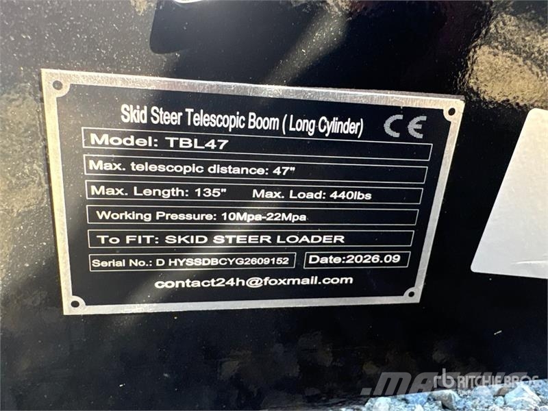  GIYI GY-TBL47 84 in Skid Steer Boom (Unused) Construction - Others