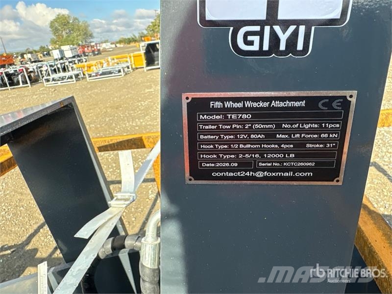 GIYI GY-TE780 Fifth Wheel Wrecker Attachment (Unus Muut