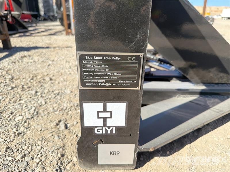 GIYI GY-TP25 25 in Skid Steer Post Puller (Unused) Andet tilbehør