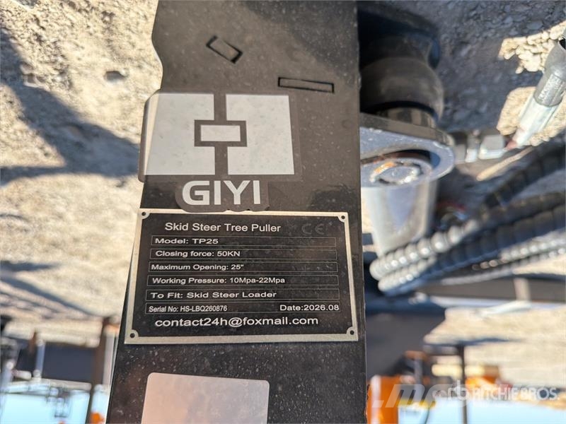 GIYI GY-TP45 25 in Skid Steer Post Puller (Unused) Andet tilbehør