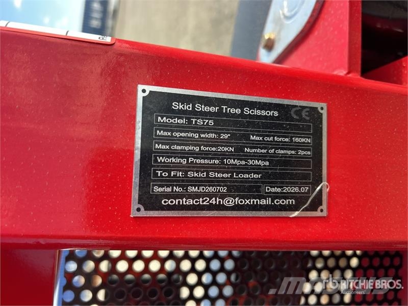 GIYI GY-TS75 29 in Skid Steer Tree Shear (Unused) Shears