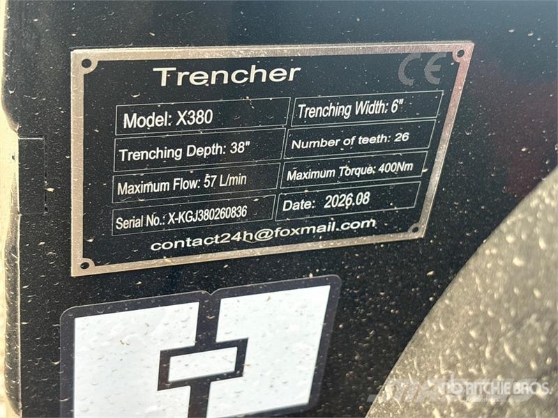 GIYI GY-X39 24 in Mini Skid Steer Trencher (Unused Grabenfräse