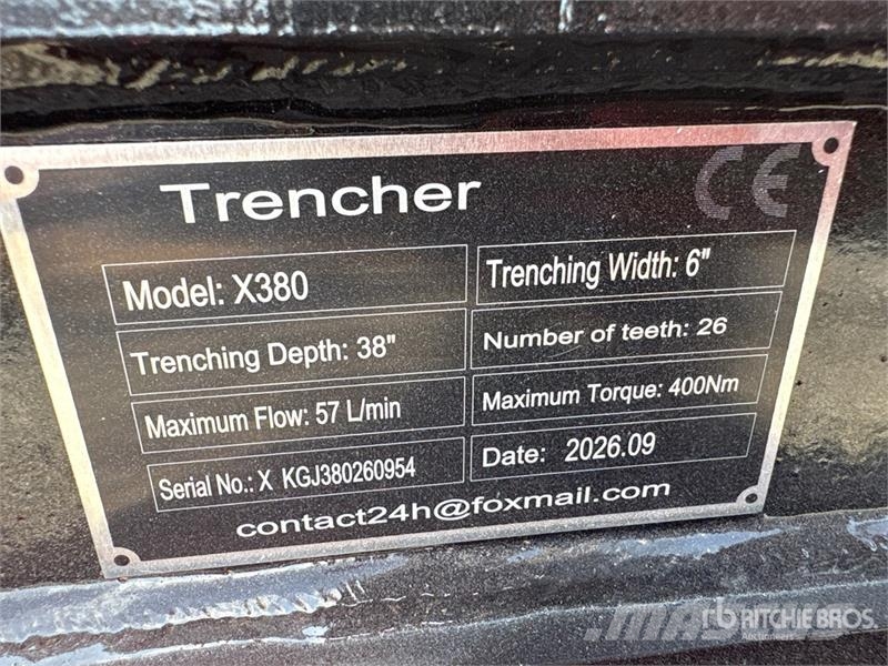 GIYI GY-X39 38 in Mini Skid Steer Trencher (Unused Grabenfräse