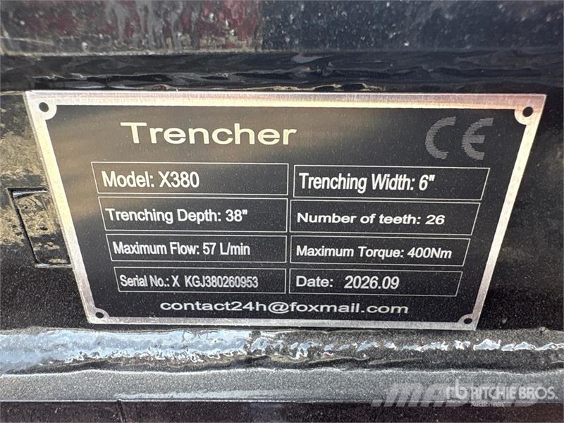 GIYI GY-X39 38 in Mini Skid Steer Trencher (Unused Grabenfräse