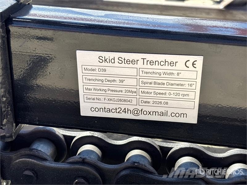 GIYI GY-X39 39 in Mini Skid Steer Trencher (Unused Rovokopači freze za kanale Trenčeri