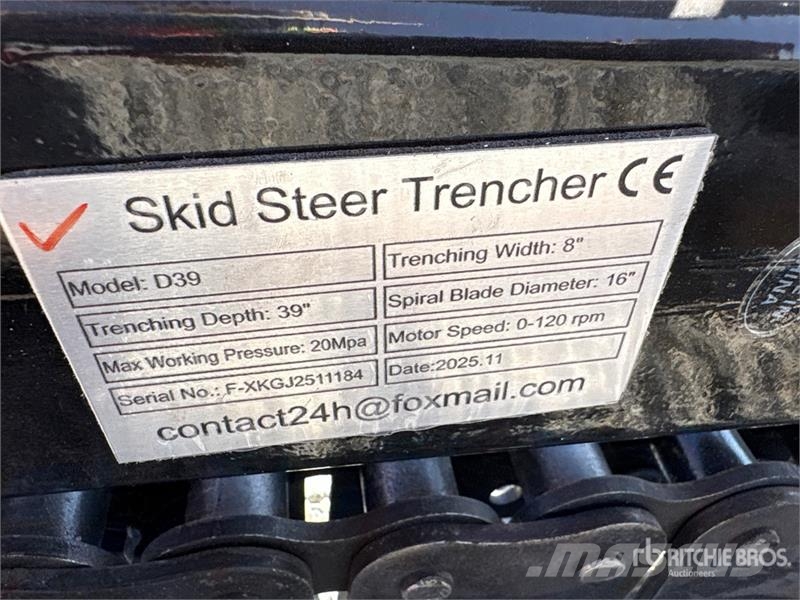  GIYI GY-X39 39 in Mini Skid Steer Trencher (Unused Rovokopači freze za kanale Trenčeri